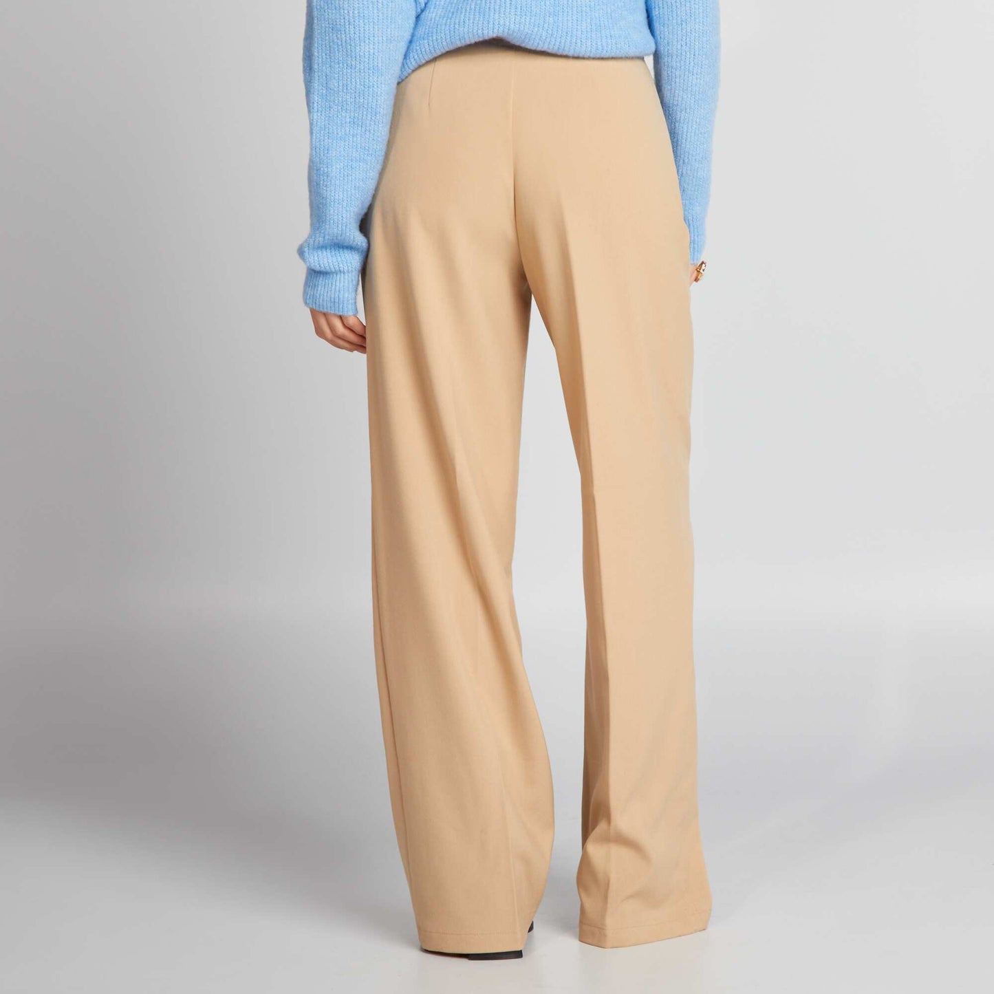 Classic wide-leg trousers BEIGE
