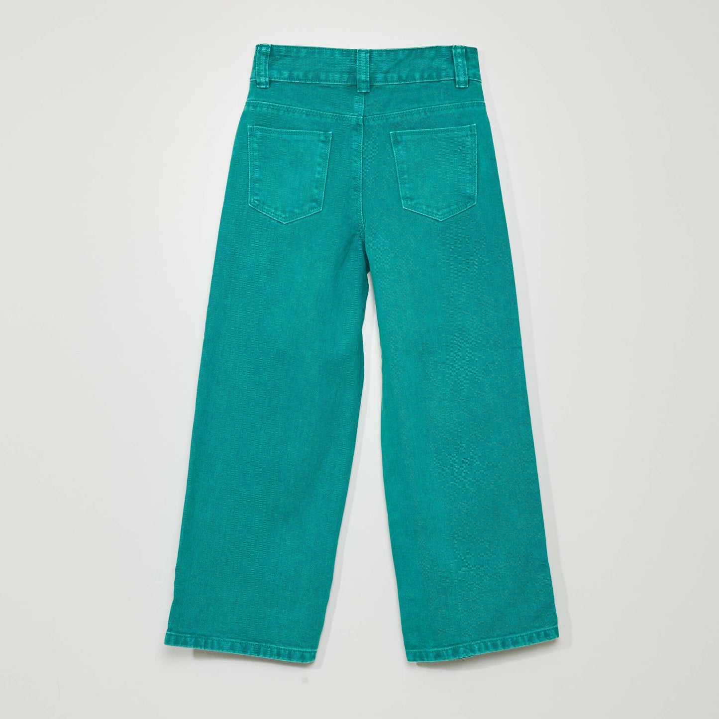 High-rise wide-leg jeans GREEN