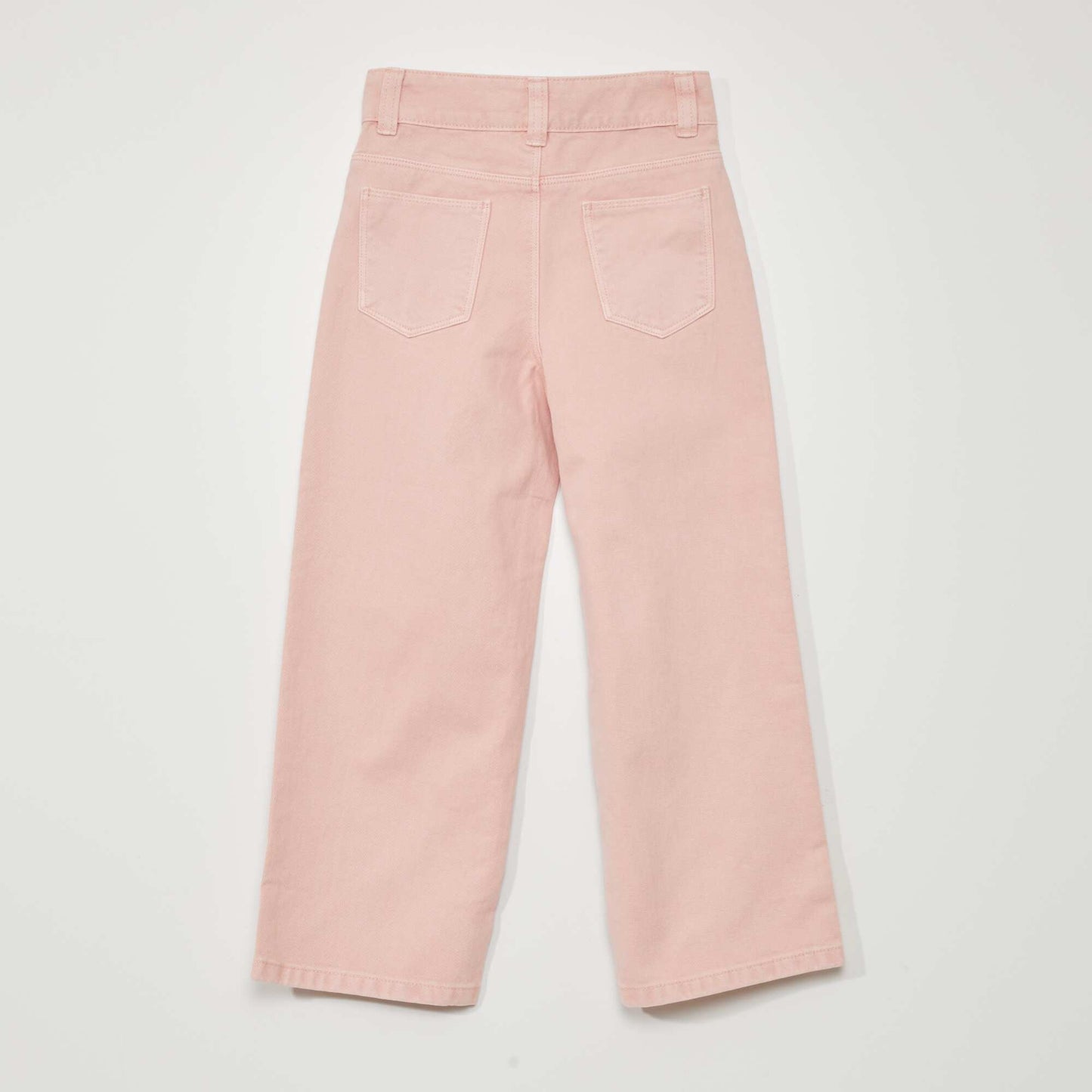 High-rise wide-leg jeans PINK