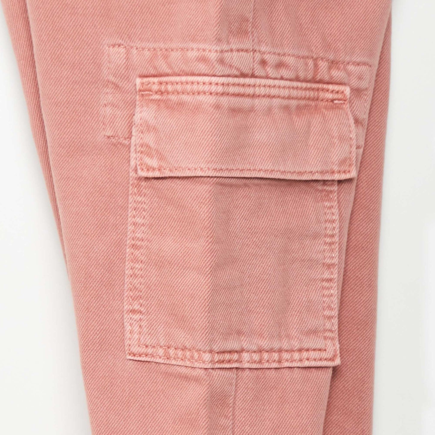 Wide-leg jeans with side pockets PINK