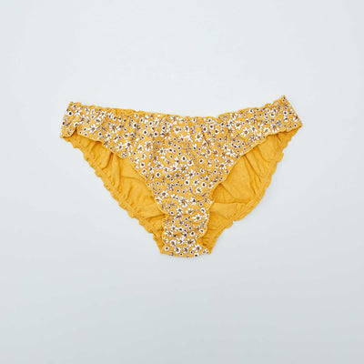 حزمة من 2 سراويل قصيرة مطبوعة على شكل سروال أصفر