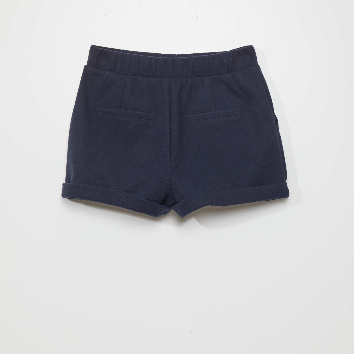 Woolcloth-effect shorts blue