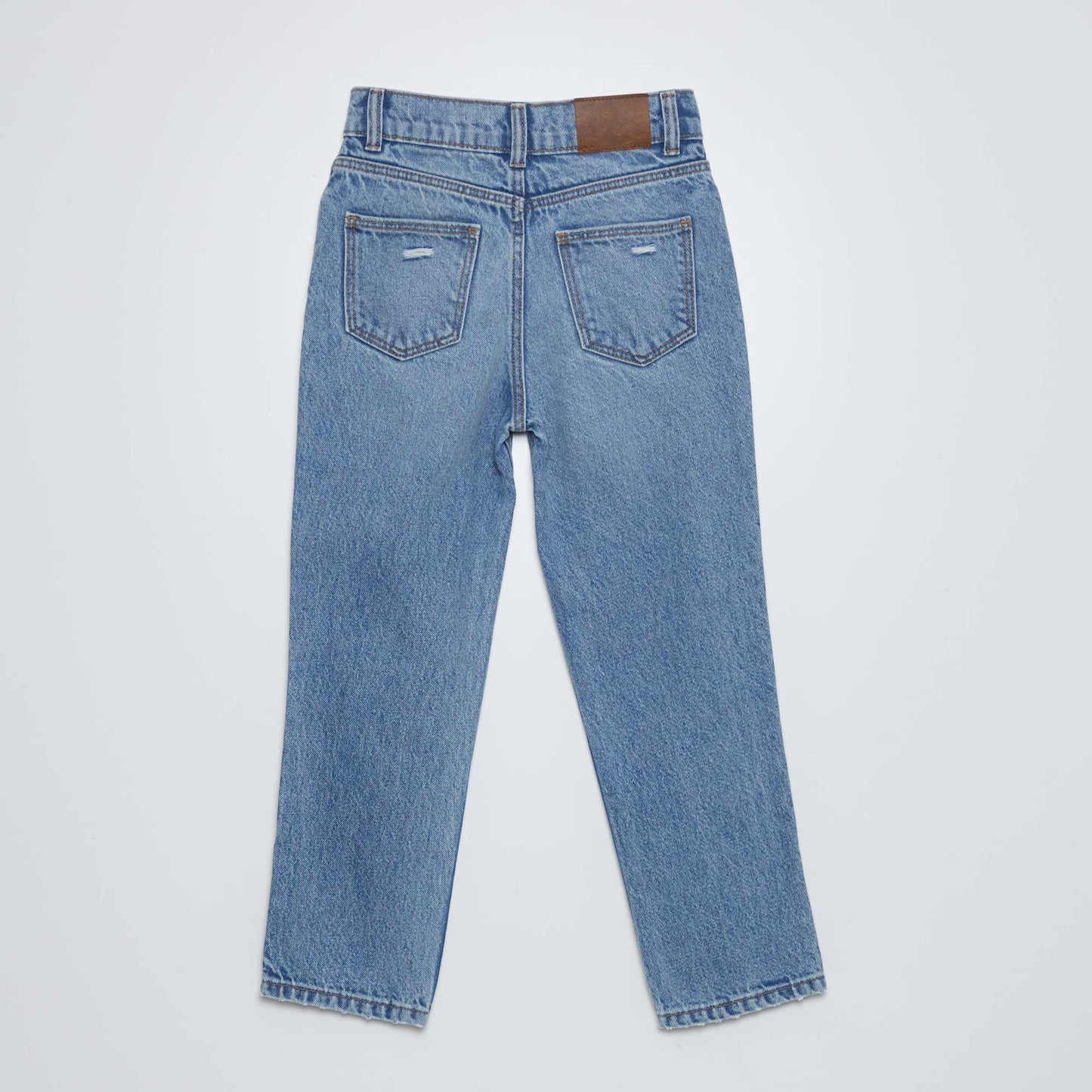 High-rise straight jeans BLUE