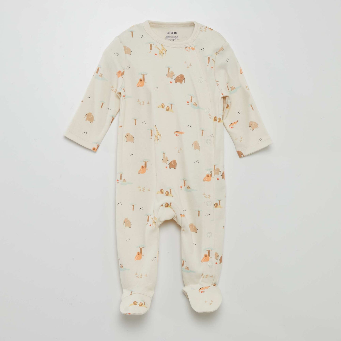 Pack of printed sleepsuits - Pack of 2 WHITE