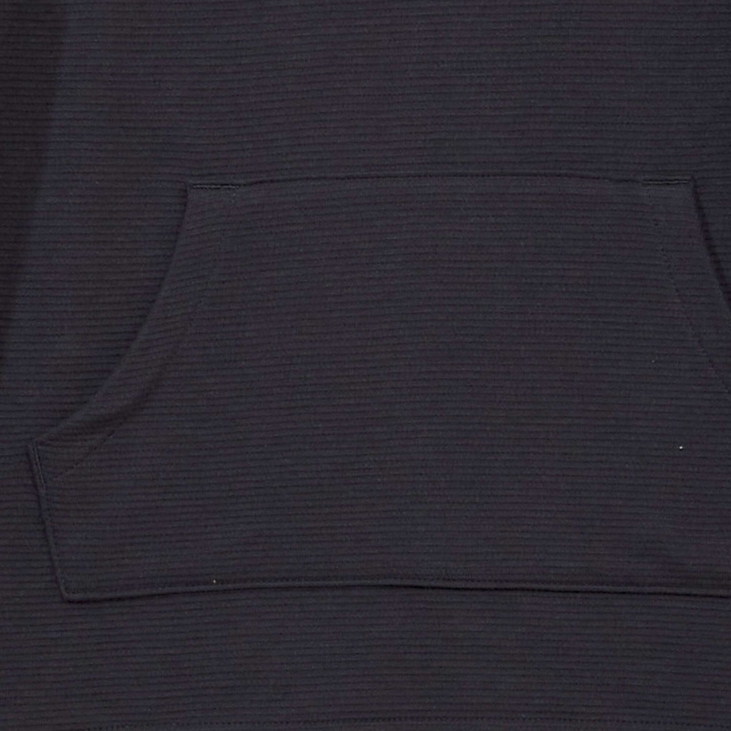 Textured knit fabric T-shirt with kangaroo pocket BLACK