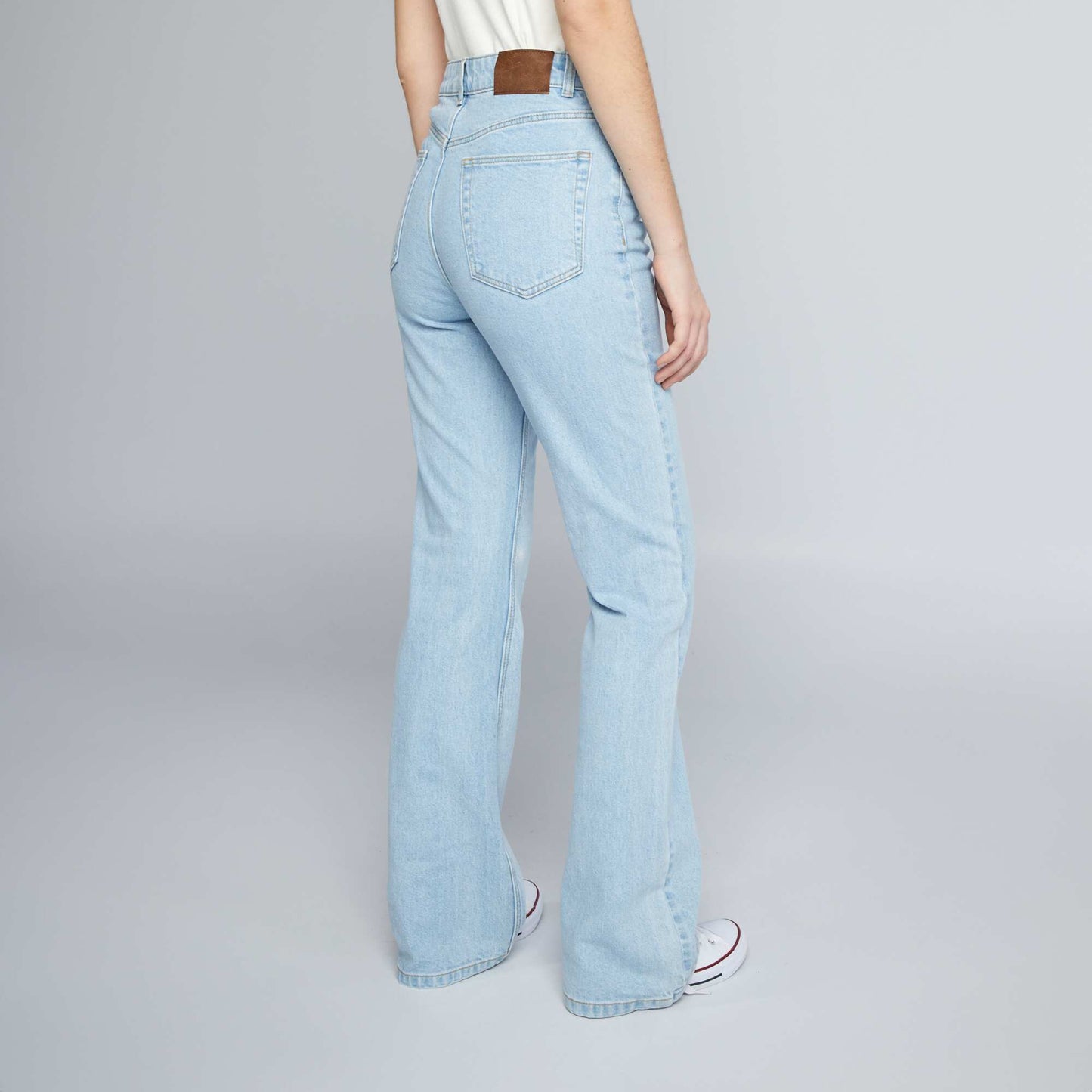 High-rise flared/bootcut jeans BLUE