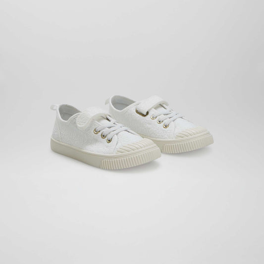 Canvas trainers WHITE