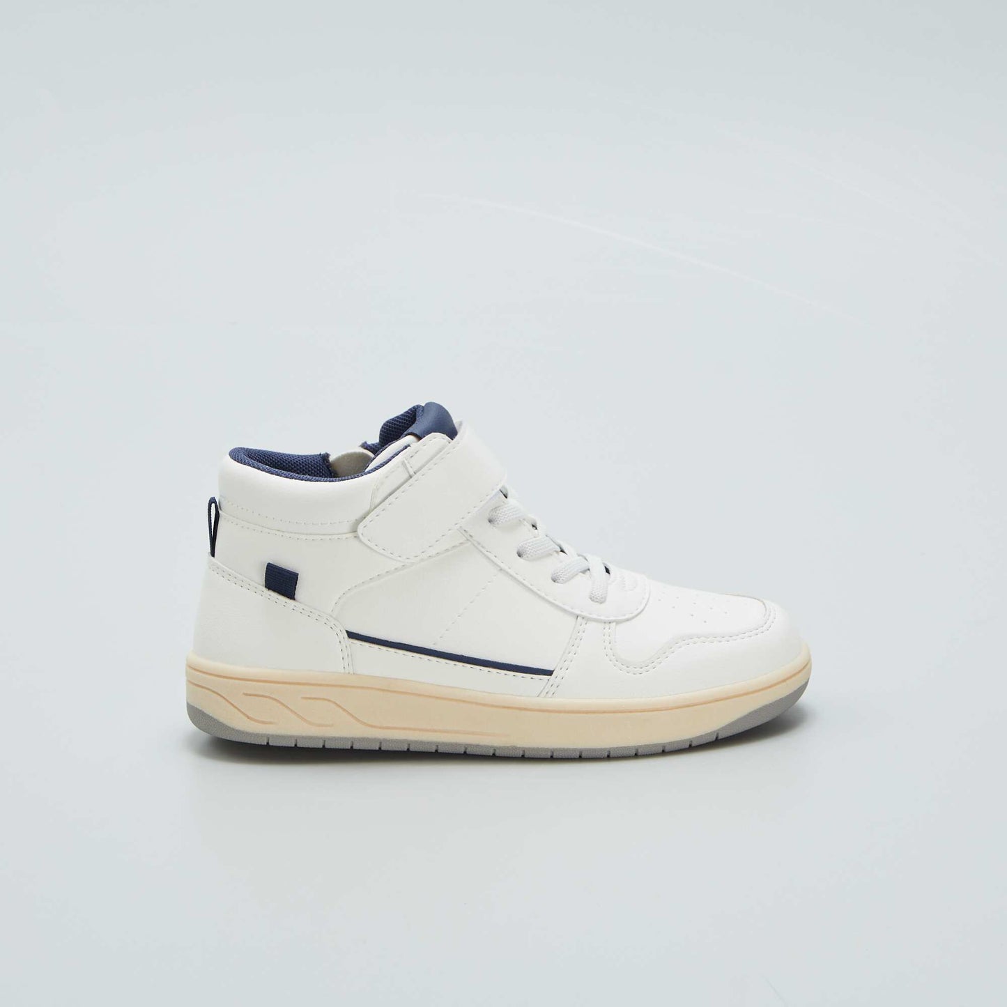 Two-tone high-top trainers WHITE-BLUE