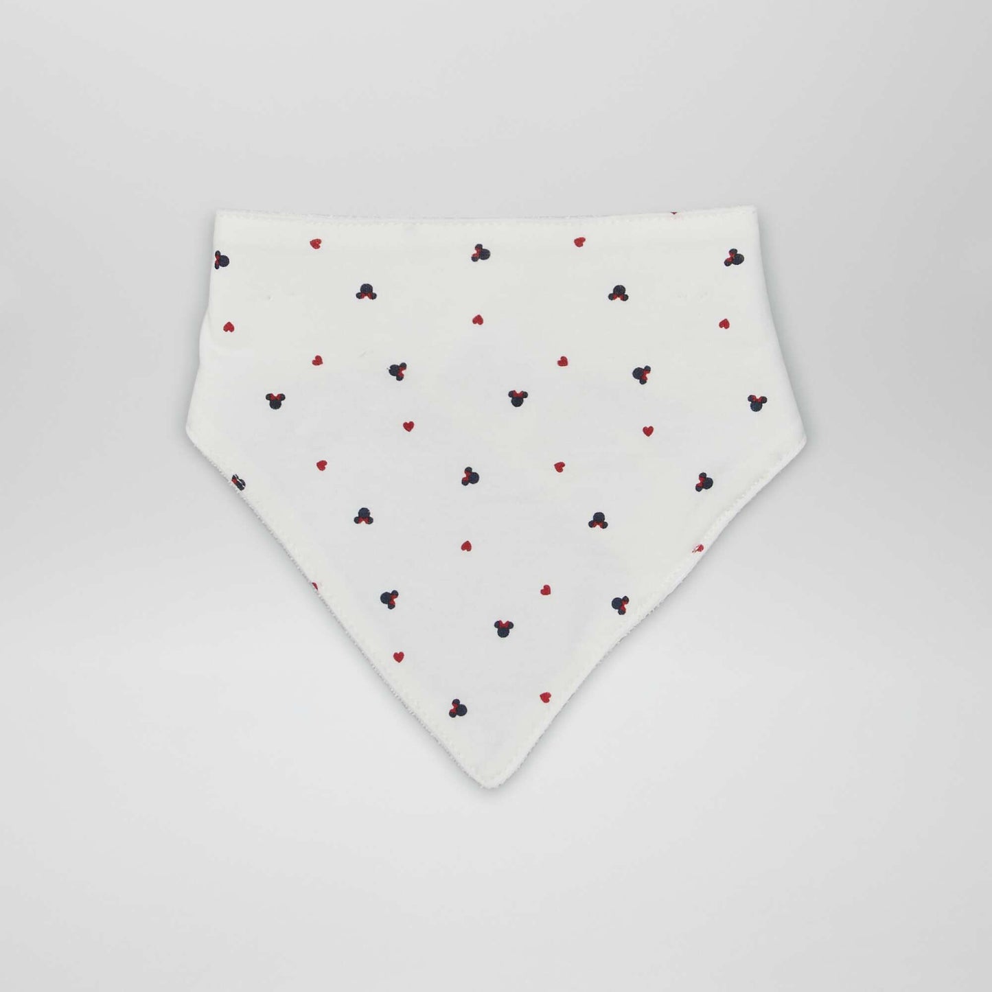Pack of 3 Disney triangle bibs with press-studs WHITE