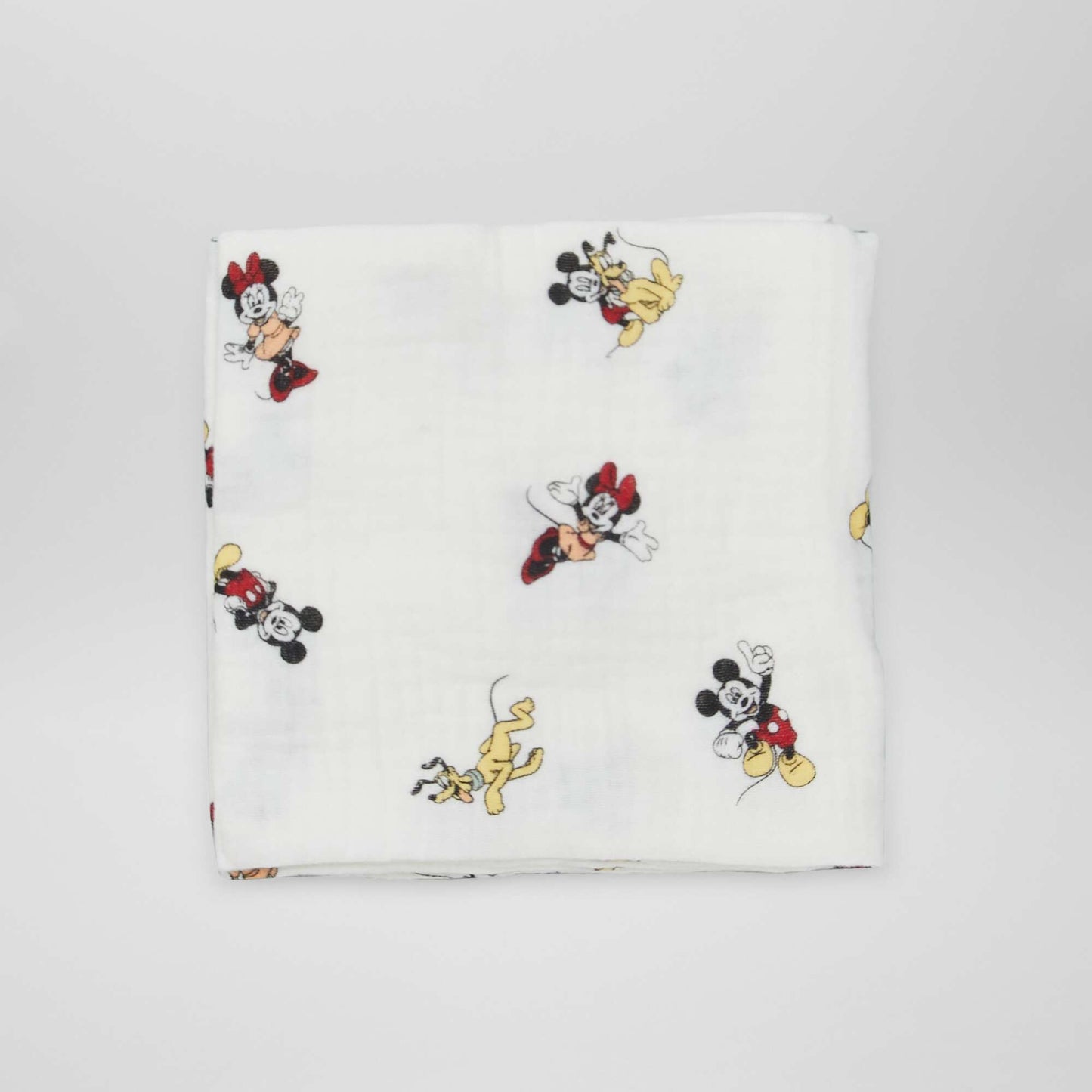 Pack of 2 double cotton gauze squares mickey