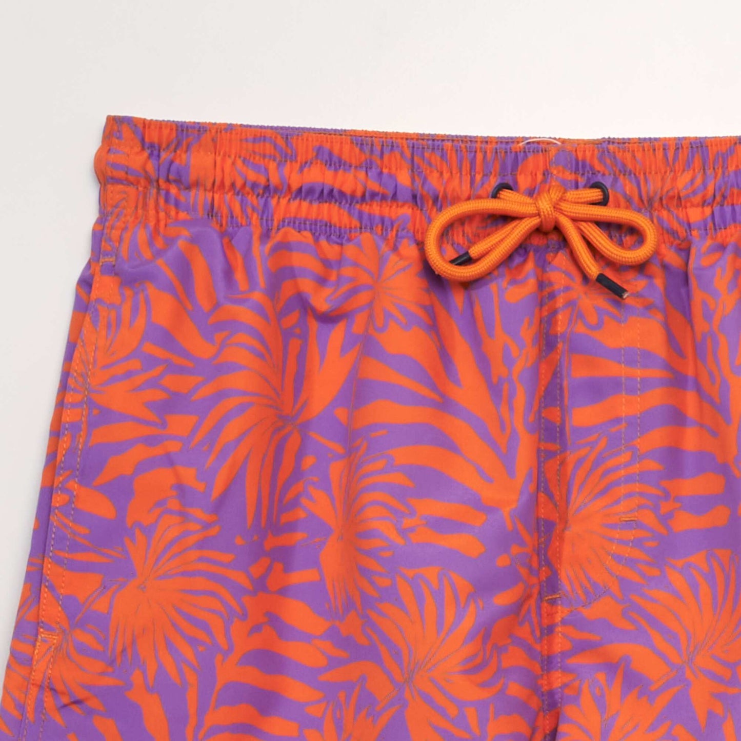 Striped swim shorts ORANGE