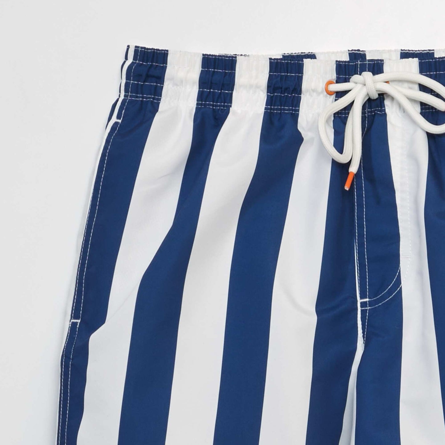 Striped swim shorts WHITE