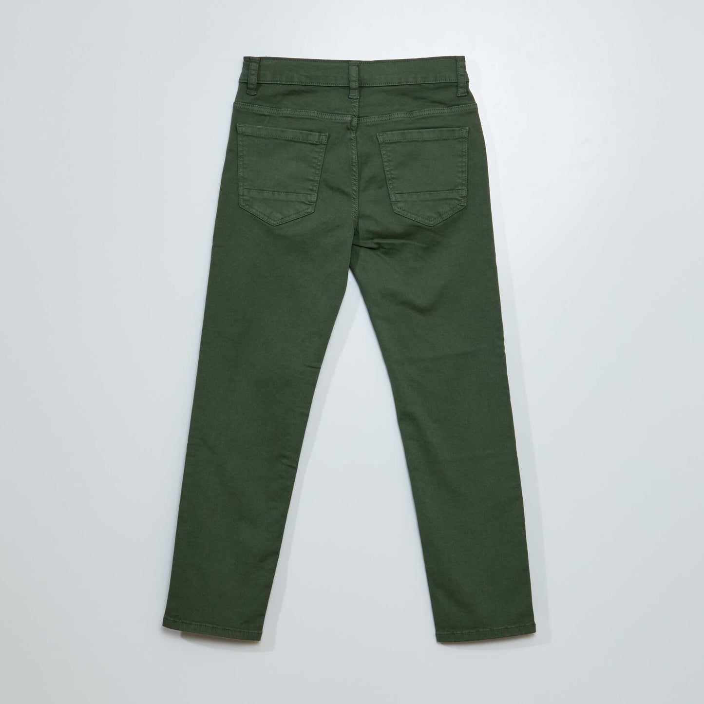 Regular-fit twill trousers GREEN