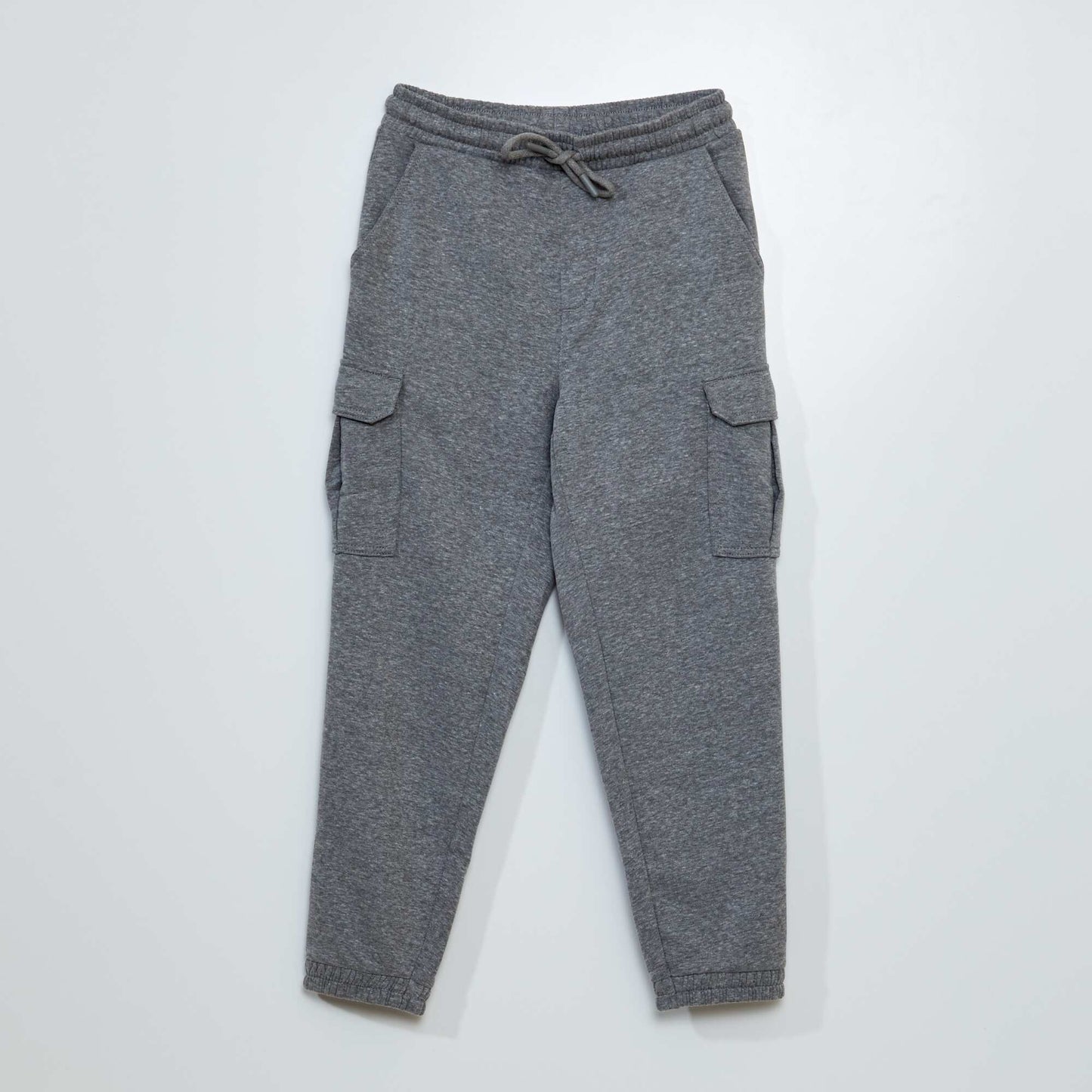 Marled sweatshirt fabric joggers GREY