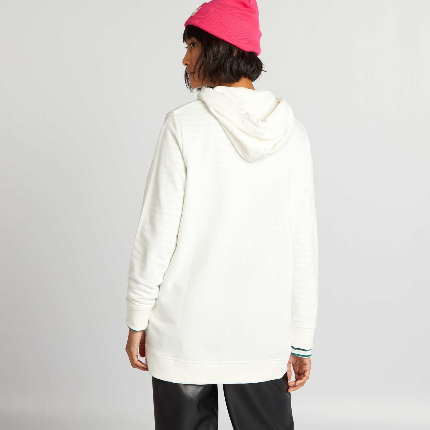 Zip-up hoodie WHITE
