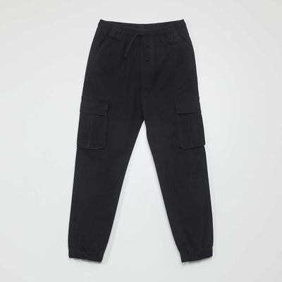 Multi-pocket trousers black