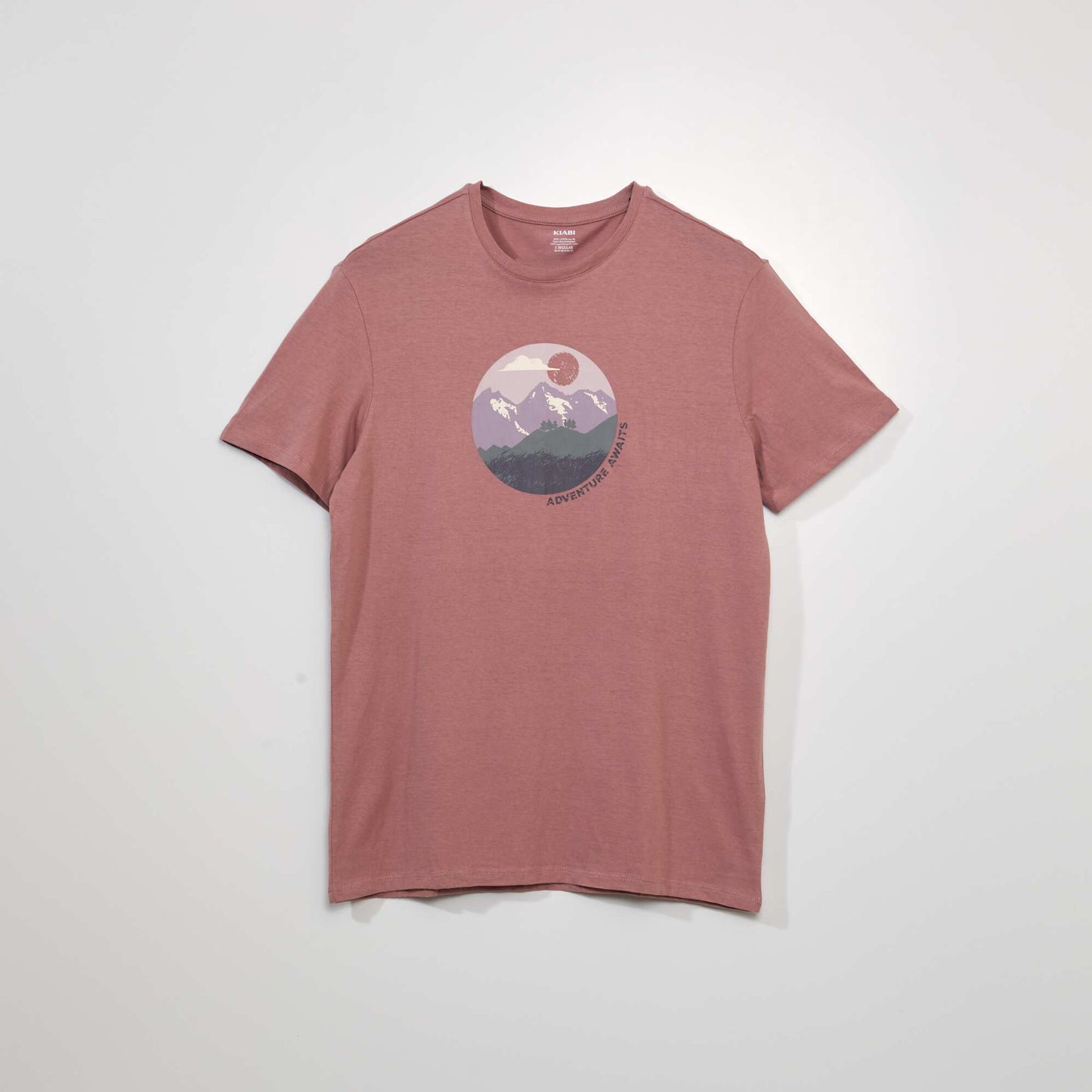 Short-sleeved printed T-shirt PINK
