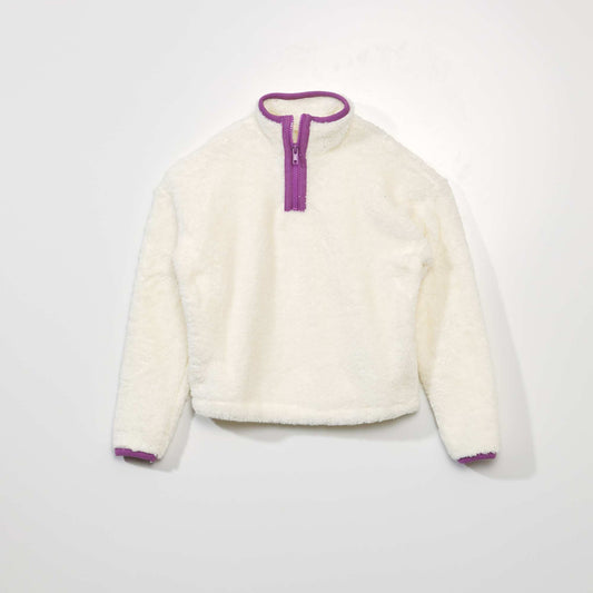 Sherpa sweatshirt White