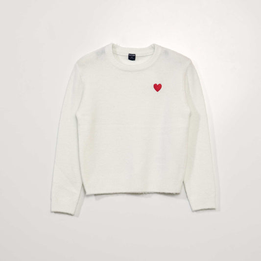 Knit sweater WHITE