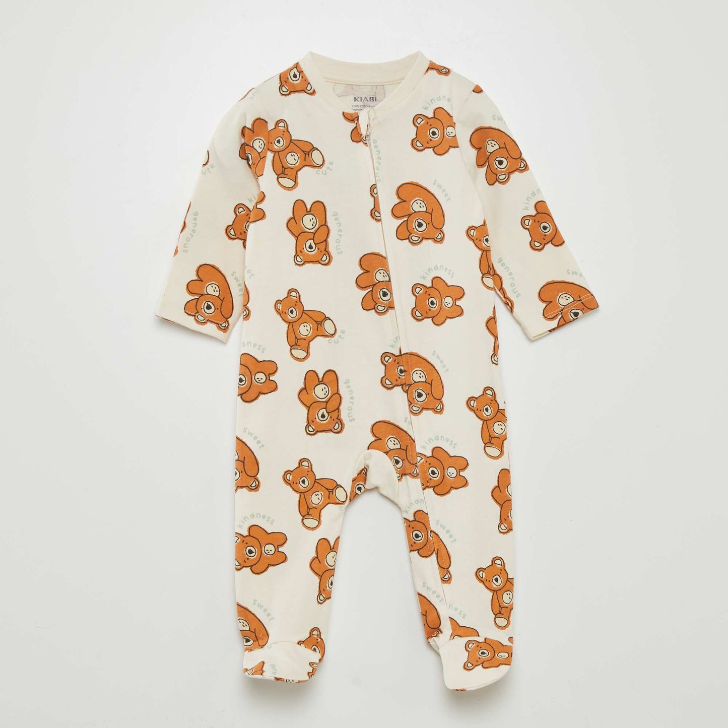 Patterned sleepsuit WHITE