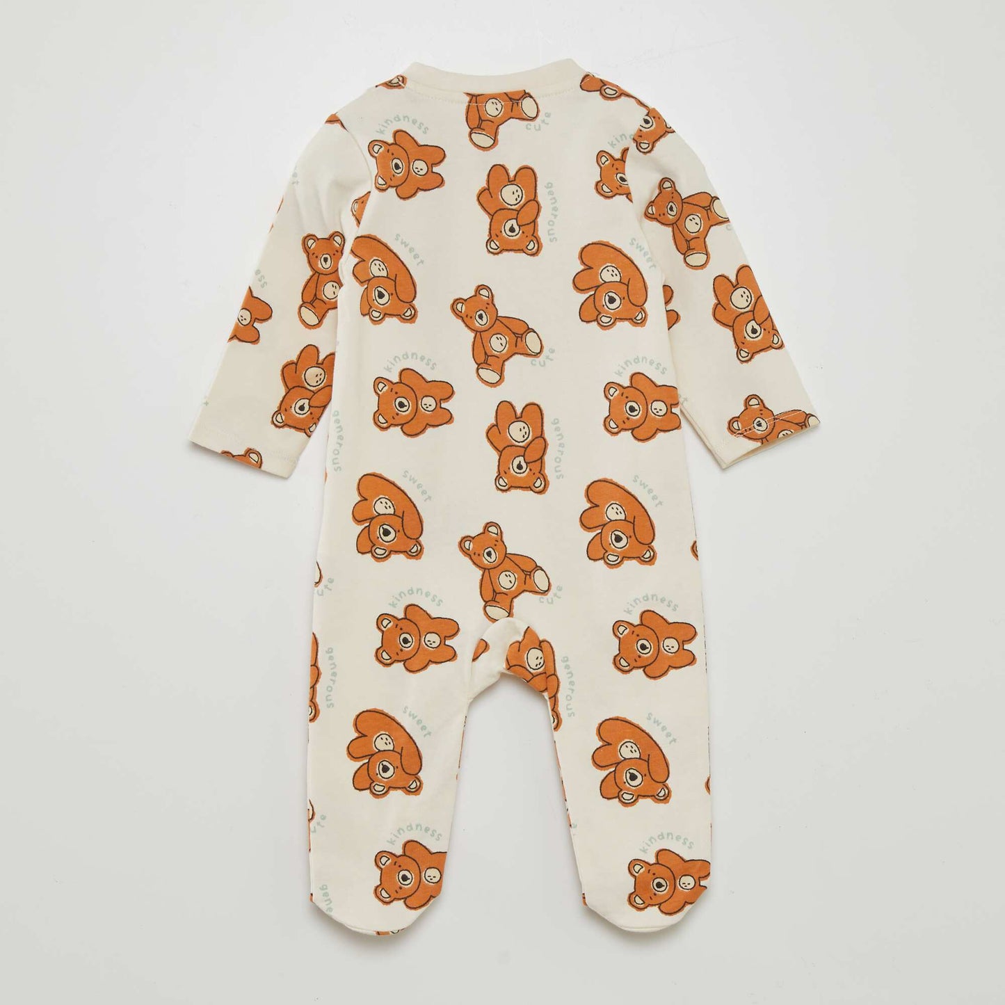 Patterned sleepsuit WHITE