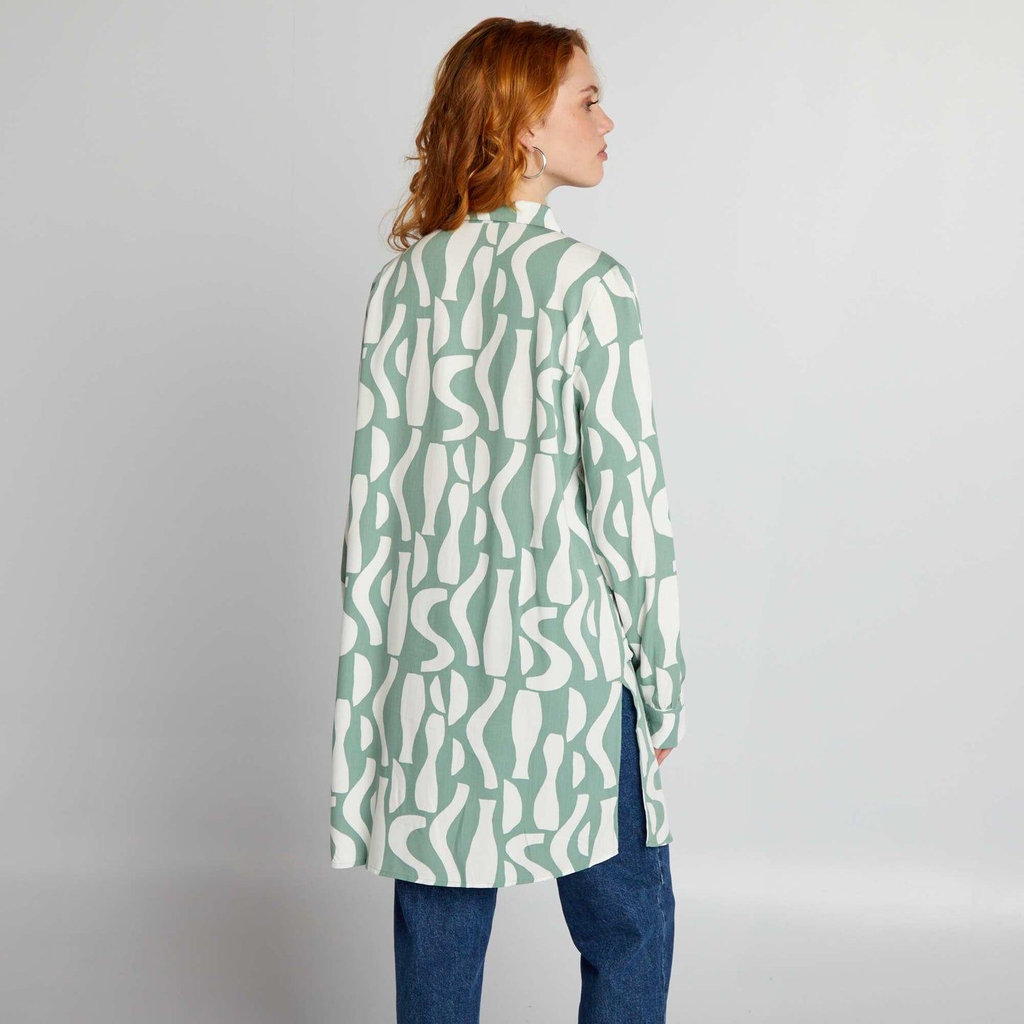 Long blouse GREEN