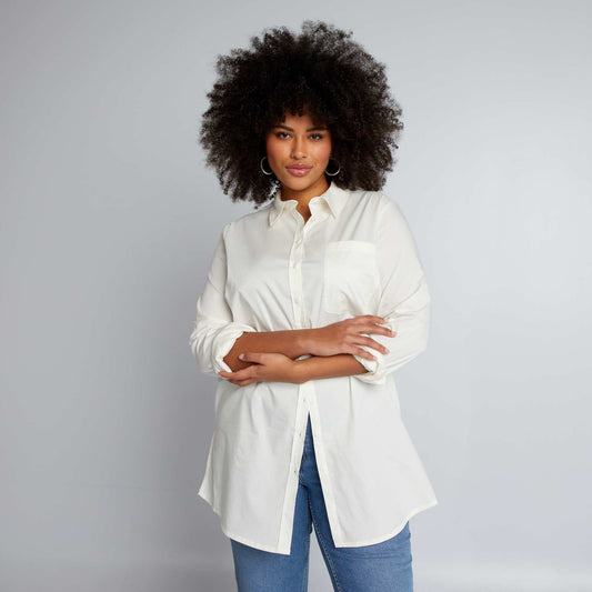 Poplin blouse WHITE
