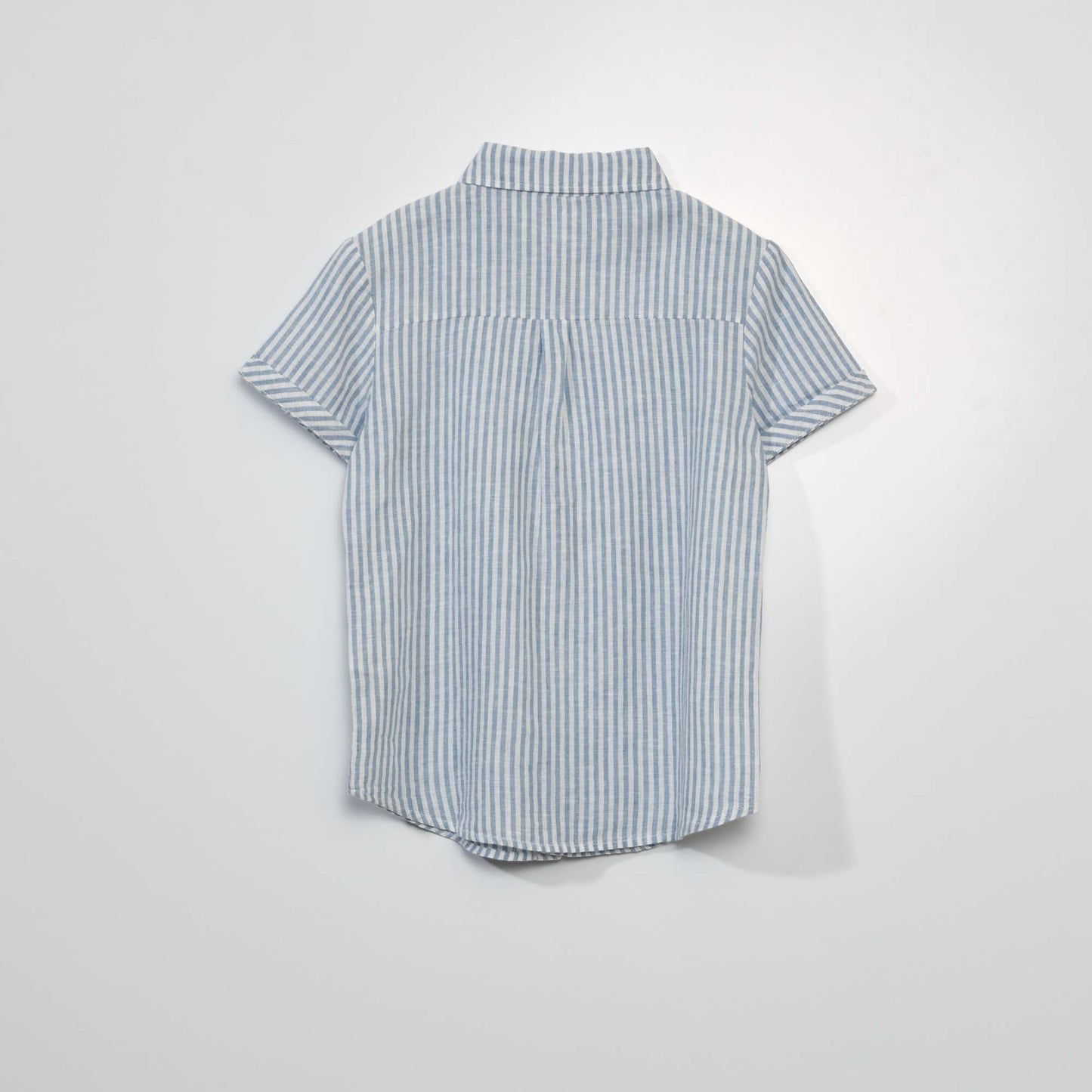 Striped short-sleeved shirt WHITE