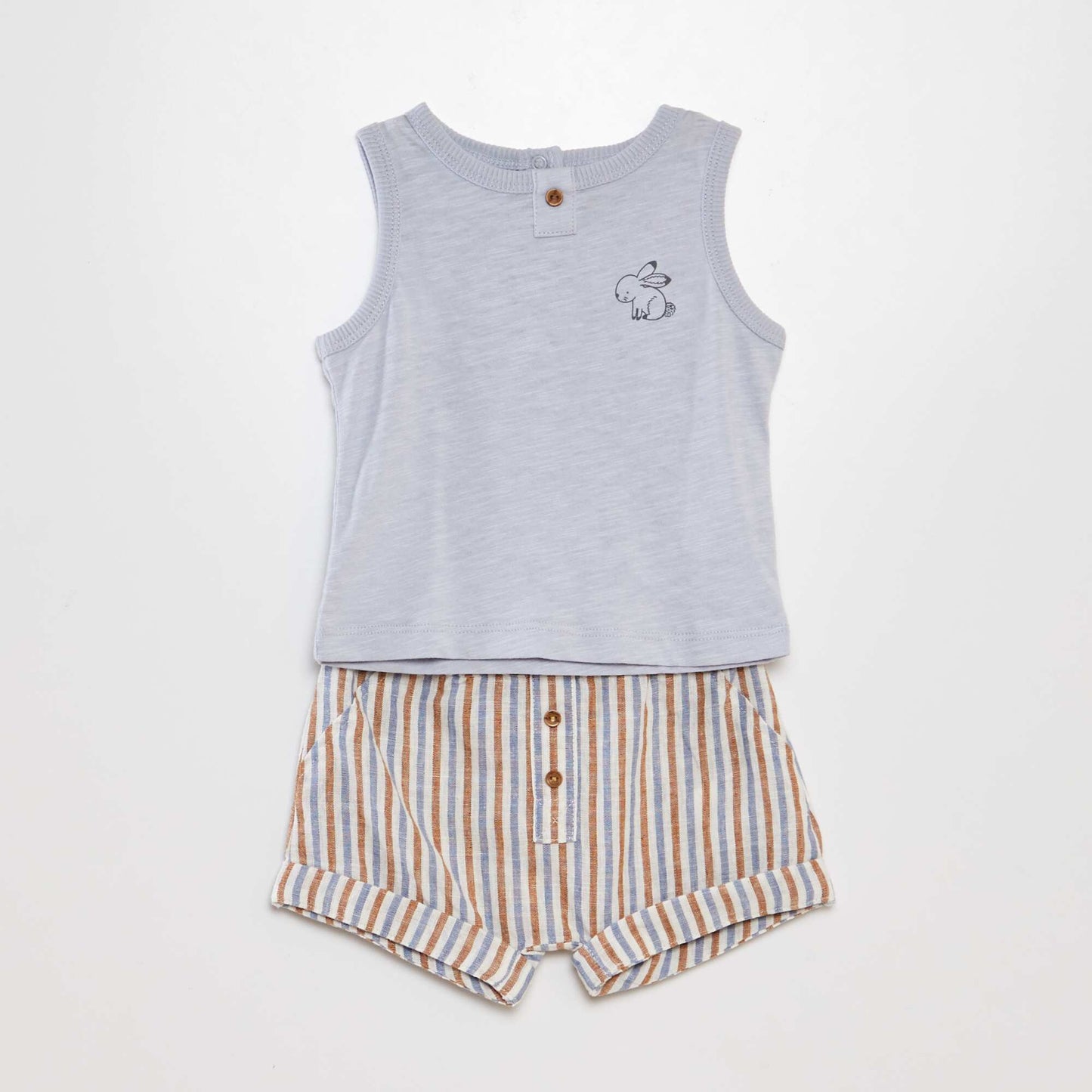 Vest top + shorts set - 2-piece set WHITE
