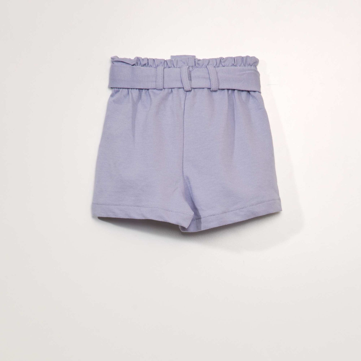 Floral French terry shorts BLUE