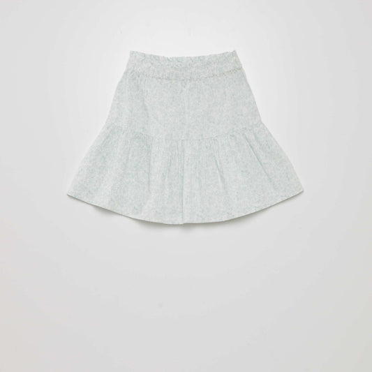 Slightly A-line skirt WHITE