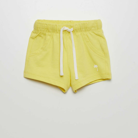 French terry shorts WHITE