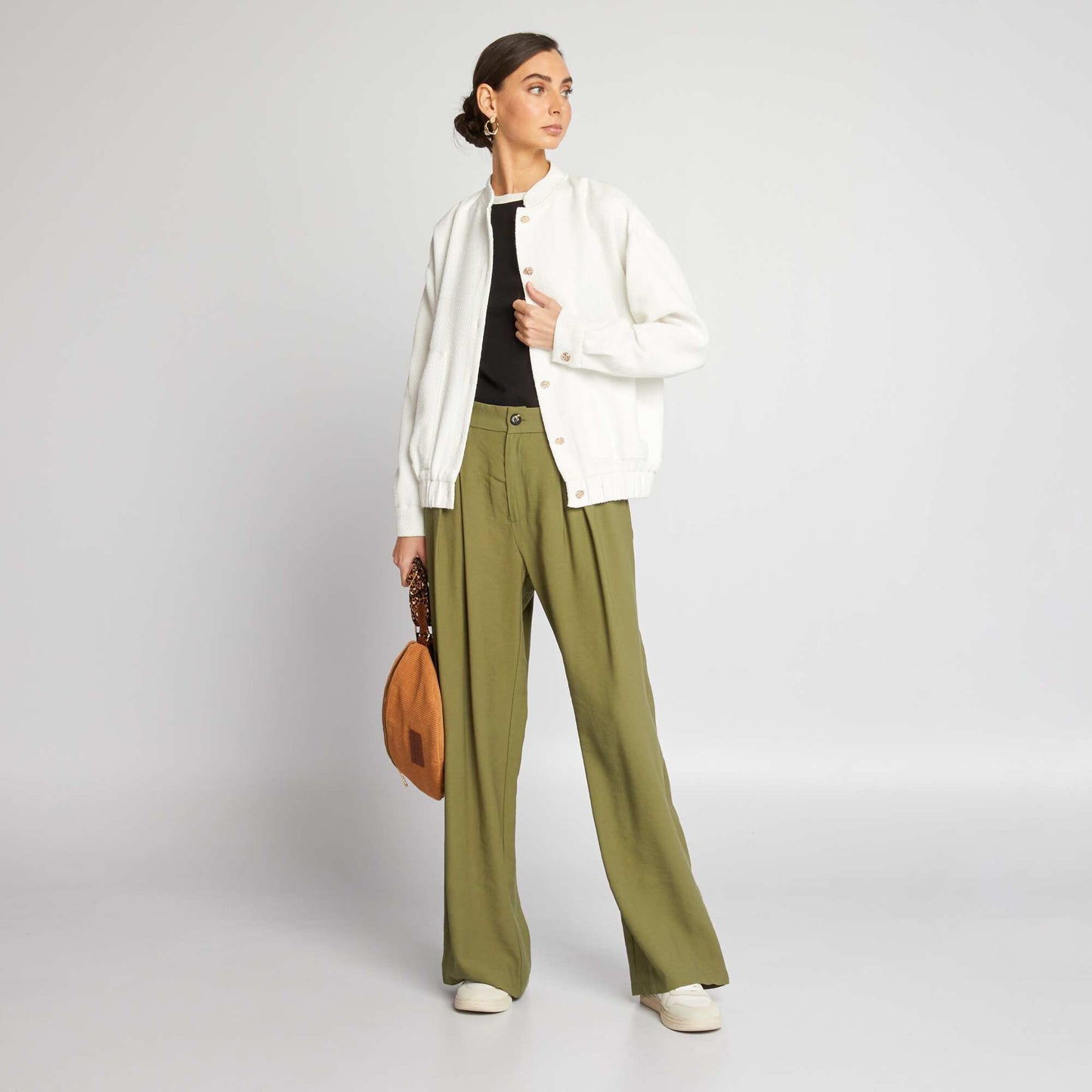 Wide-leg trousers Green