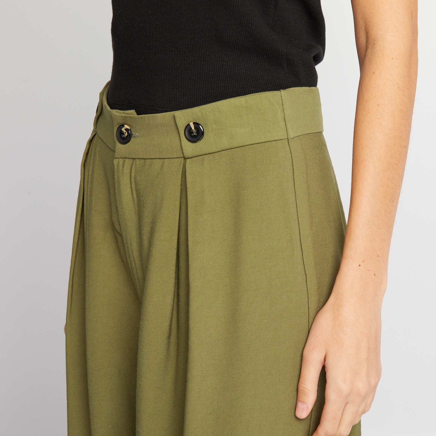 Wide-leg trousers Green