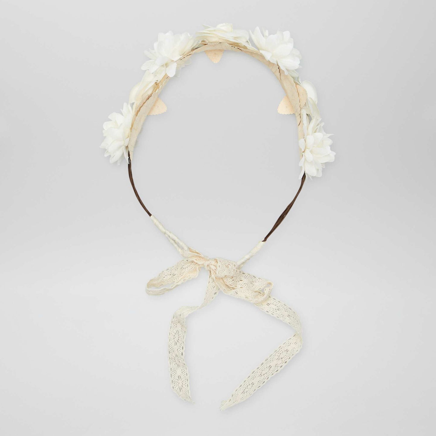 Floral Alice band WHITE