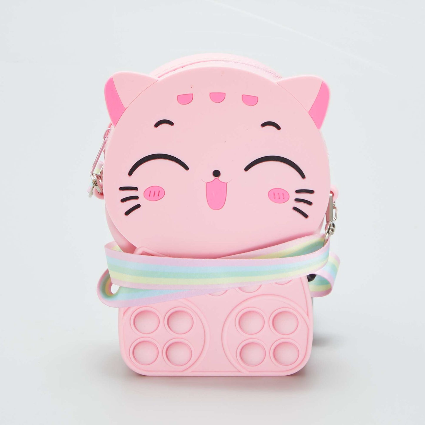 كاواي القط البوب انها حقيبة الوردي