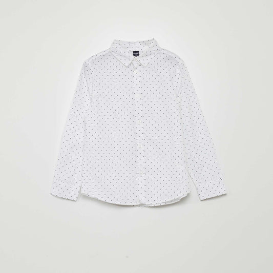 Poplin shirt WHITE