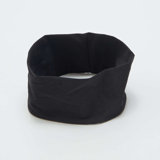 Plain headband BLACK