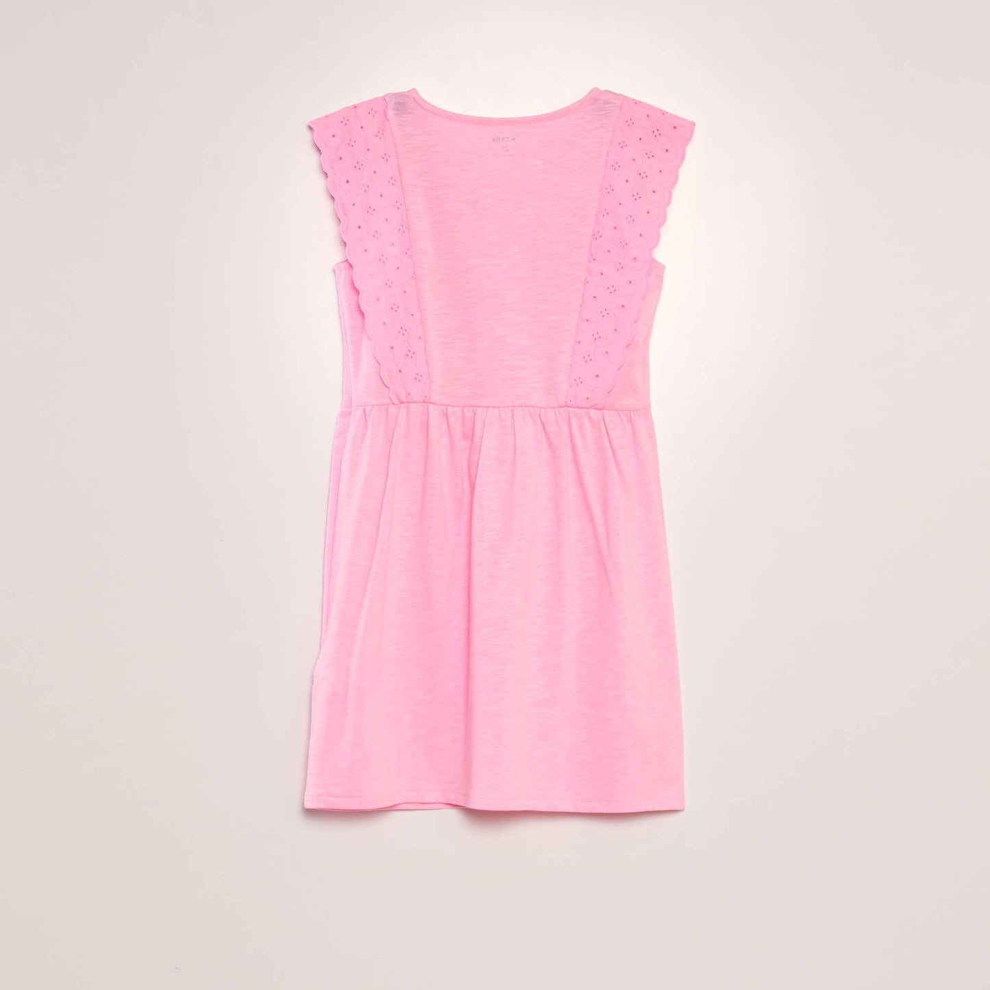 Dress with broderie anglaise PINK