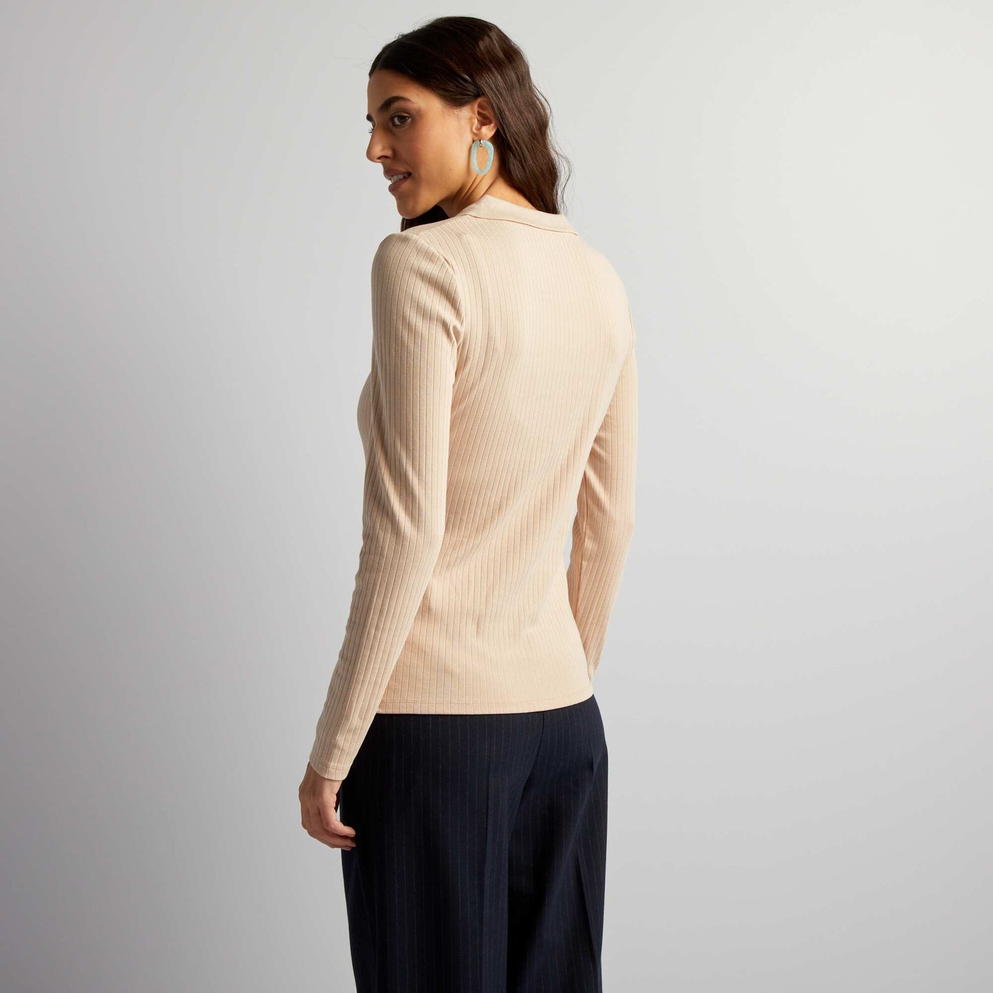 Polo collar T-shirt GREY