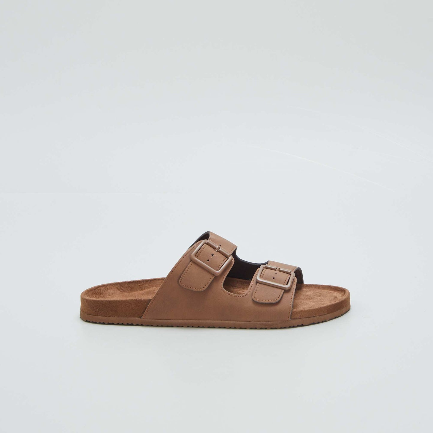 Sandals with double strap BROWN