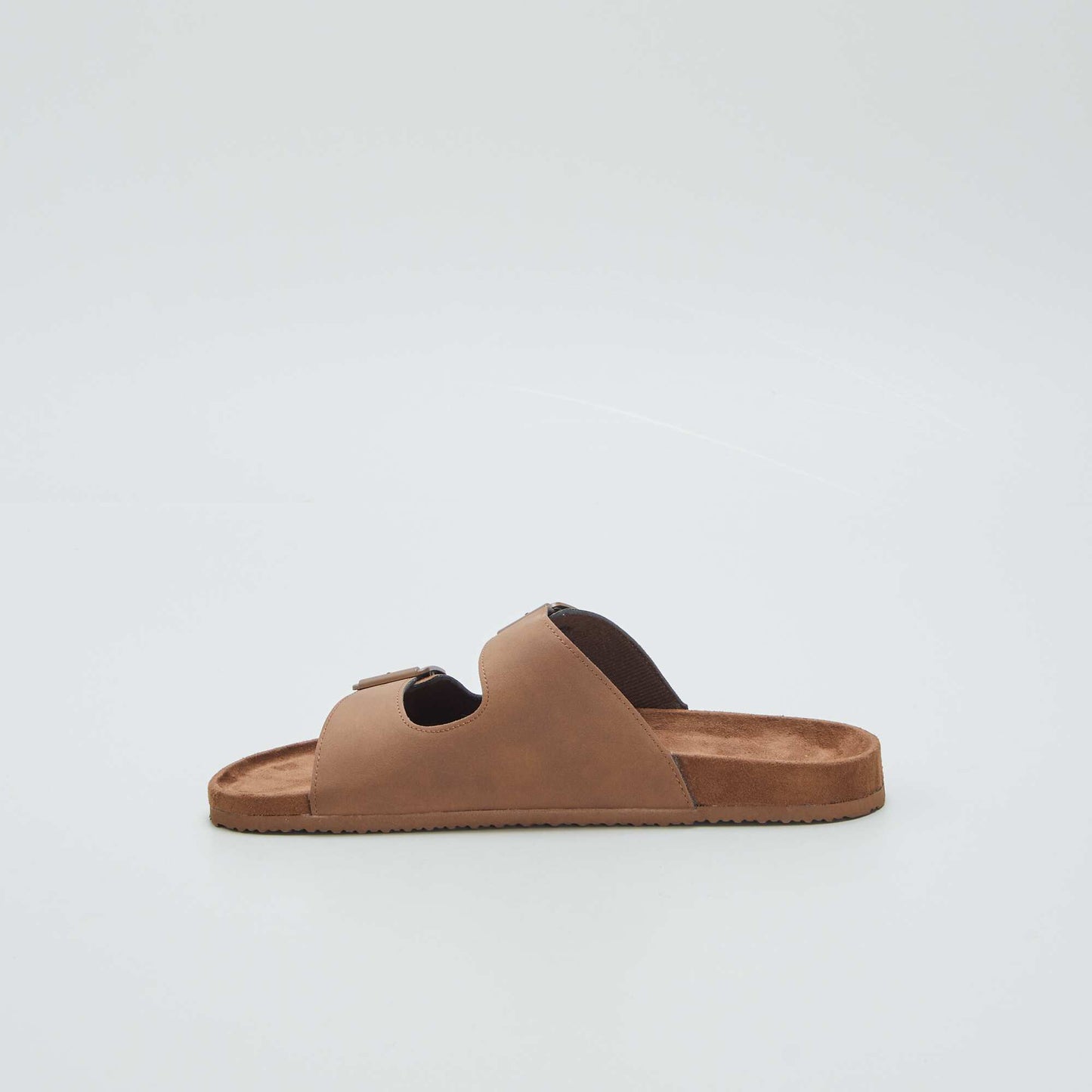 Sandals with double strap BROWN