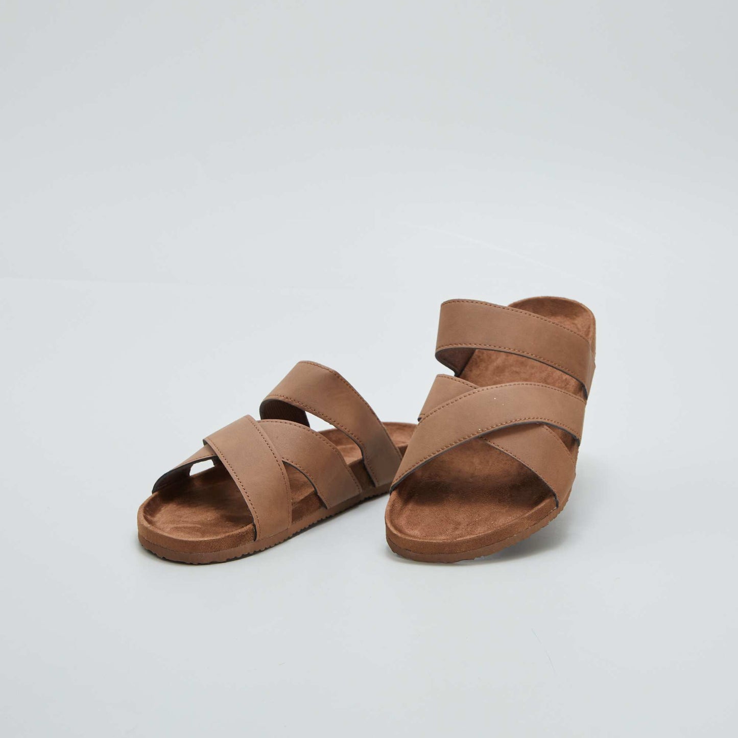 Plain sandals BROWN