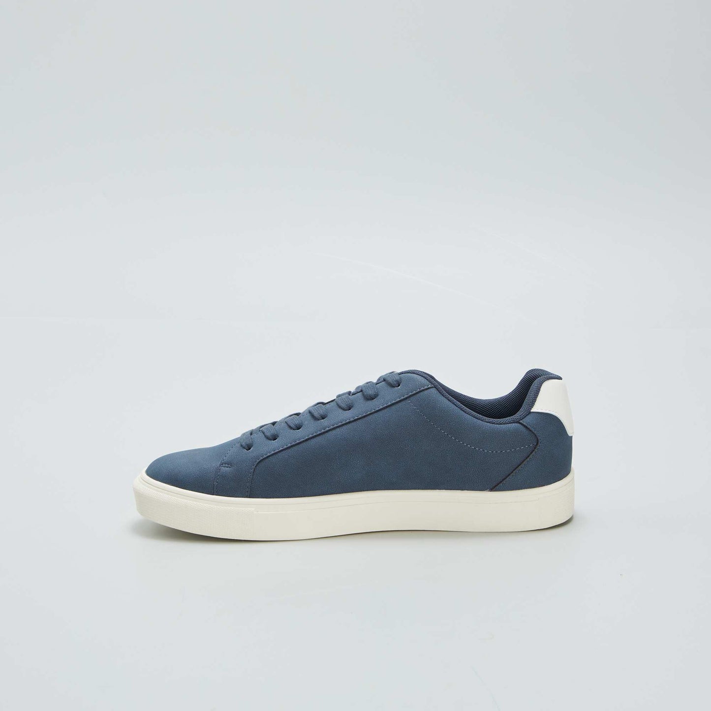 Textured low-top trainers BLUE