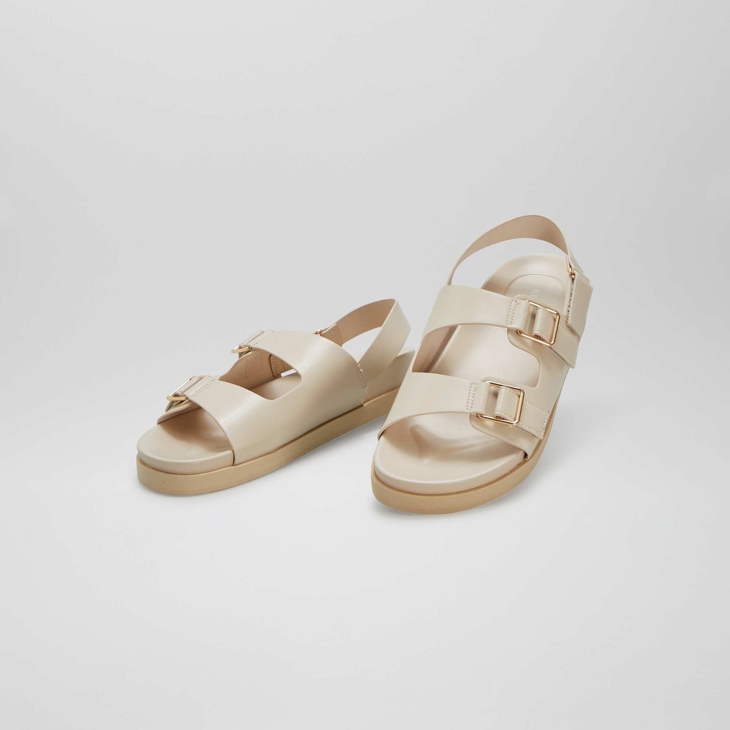 Sandals with double straps WHITE
