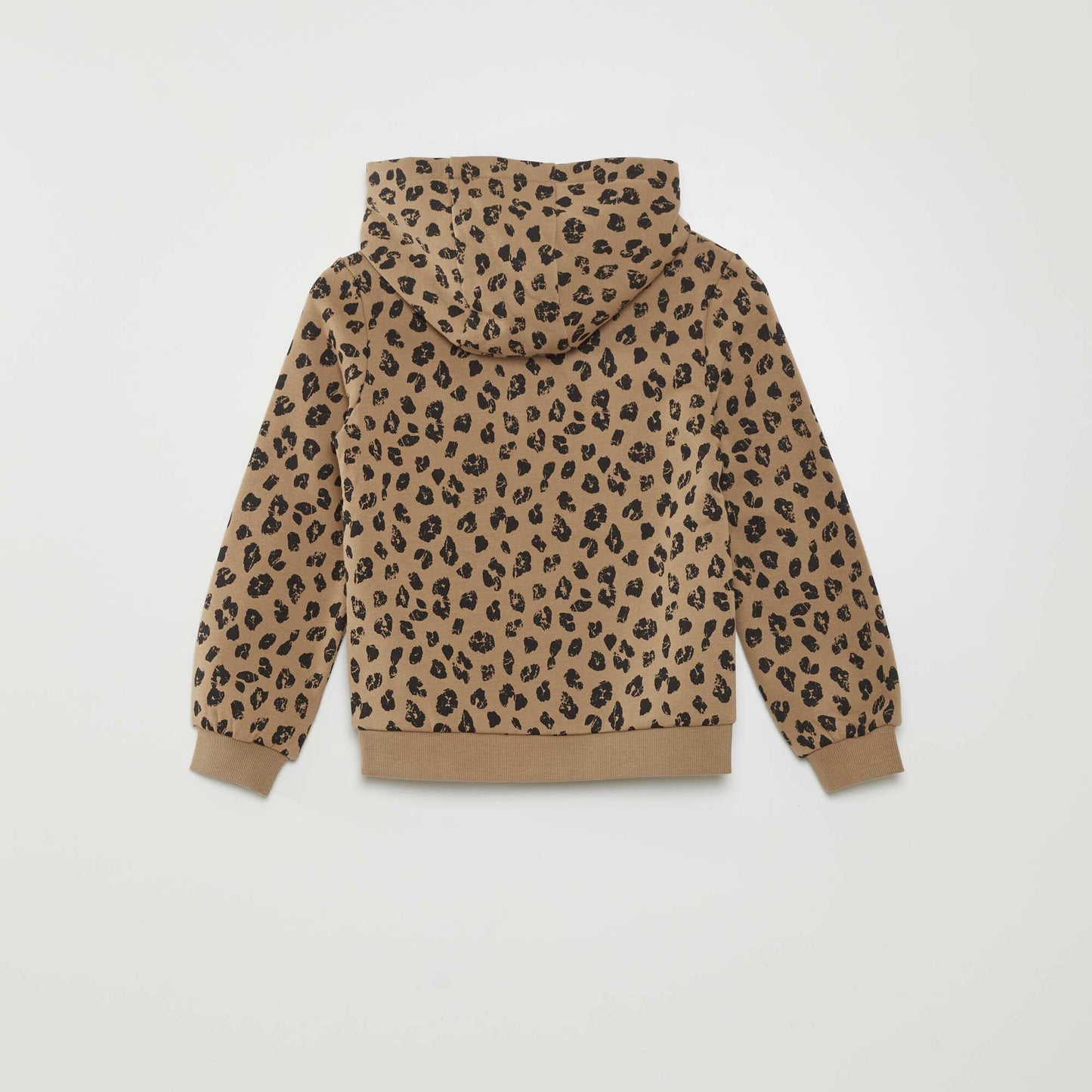 Leopard print hoodie BEIGE