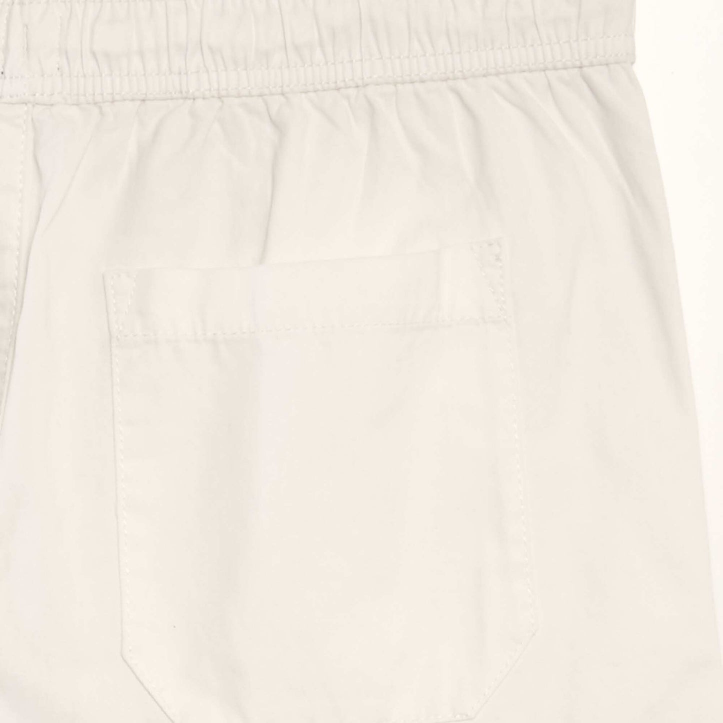 Chino Bermuda shorts with elasticated waist WHITE