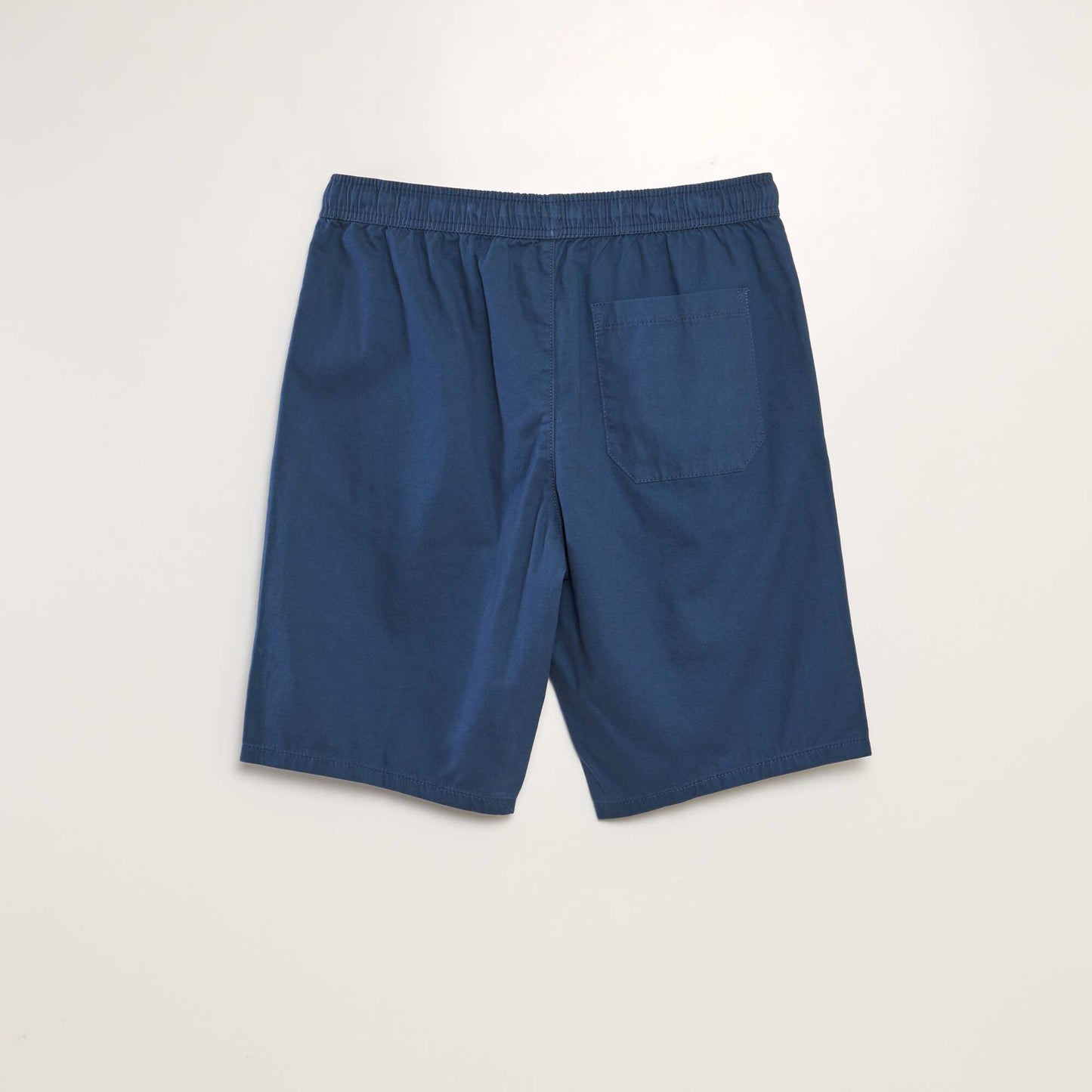 Chino Bermuda shorts with elasticated waist BLUE