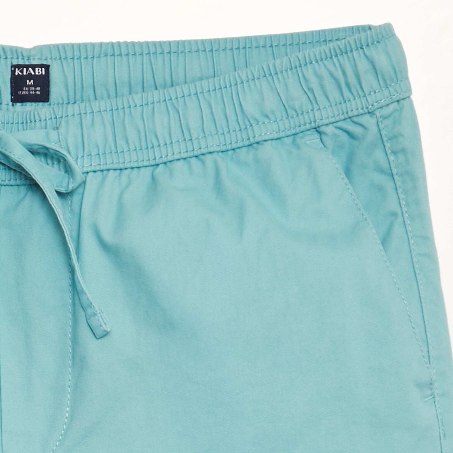 Chino Bermuda shorts with elasticated waist BLUE