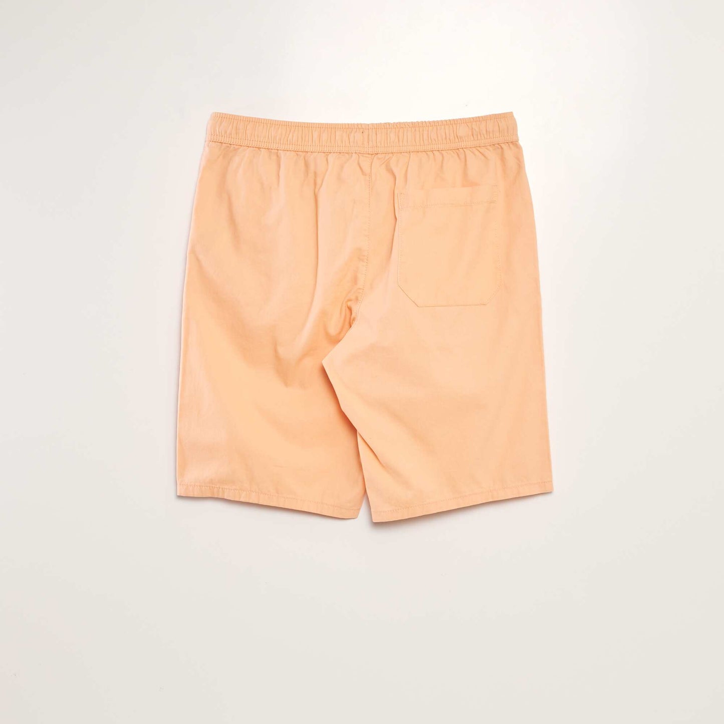 Chino Bermuda shorts with elasticated waist ORANGE